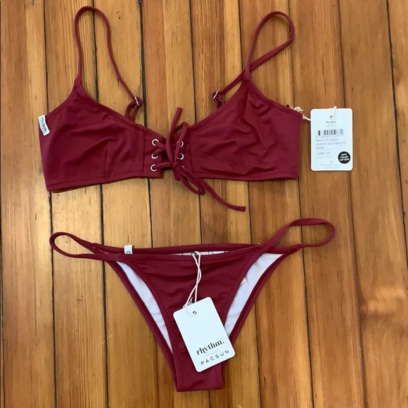 Rhythm. Other - Rhythm Newport lace up bikini set